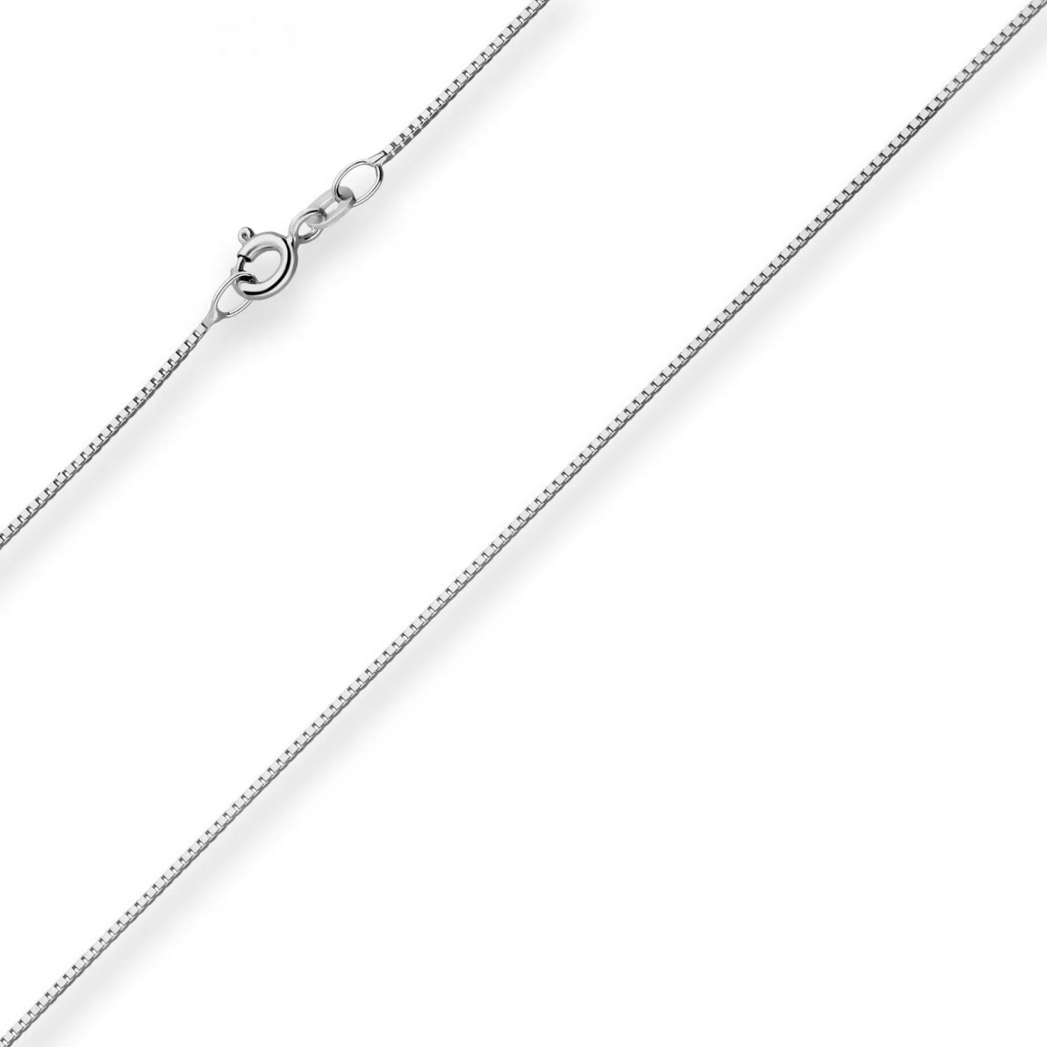 0,8mm Veneziakette Goldkette Collier Halskette aus 585 Gold Weißgold 60cm