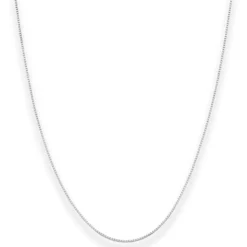 0,8mm Veneziakette Goldkette Collier Halskette aus 585 Gold Weißgold 60cm