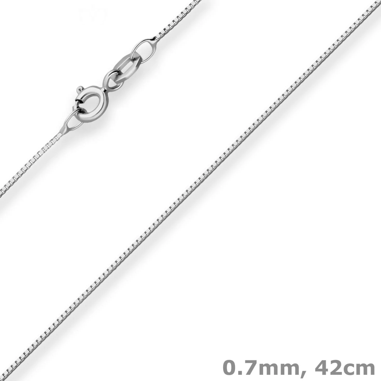 0,7mm Veneziakette Goldkette Collier Halskette aus 333 Gold Weißgold 42cm