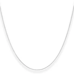 0,7mm Veneziakette Goldkette Collier Halskette aus 375 Gold Weißgold 45cm