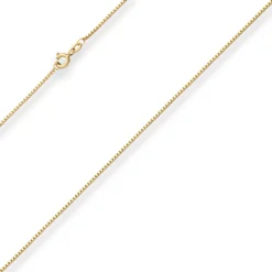 1,2mm Veneziakette Goldkette Collier Halskette aus 333 Gold Gelbgold 36cm