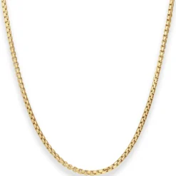2,4mm Veneziakette Goldkette Collier Halskette aus 585 Gold Gelbgold 50cm