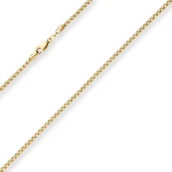 2,4mm Veneziakette Goldkette Collier Halskette aus 585 Gold Gelbgold 50cm