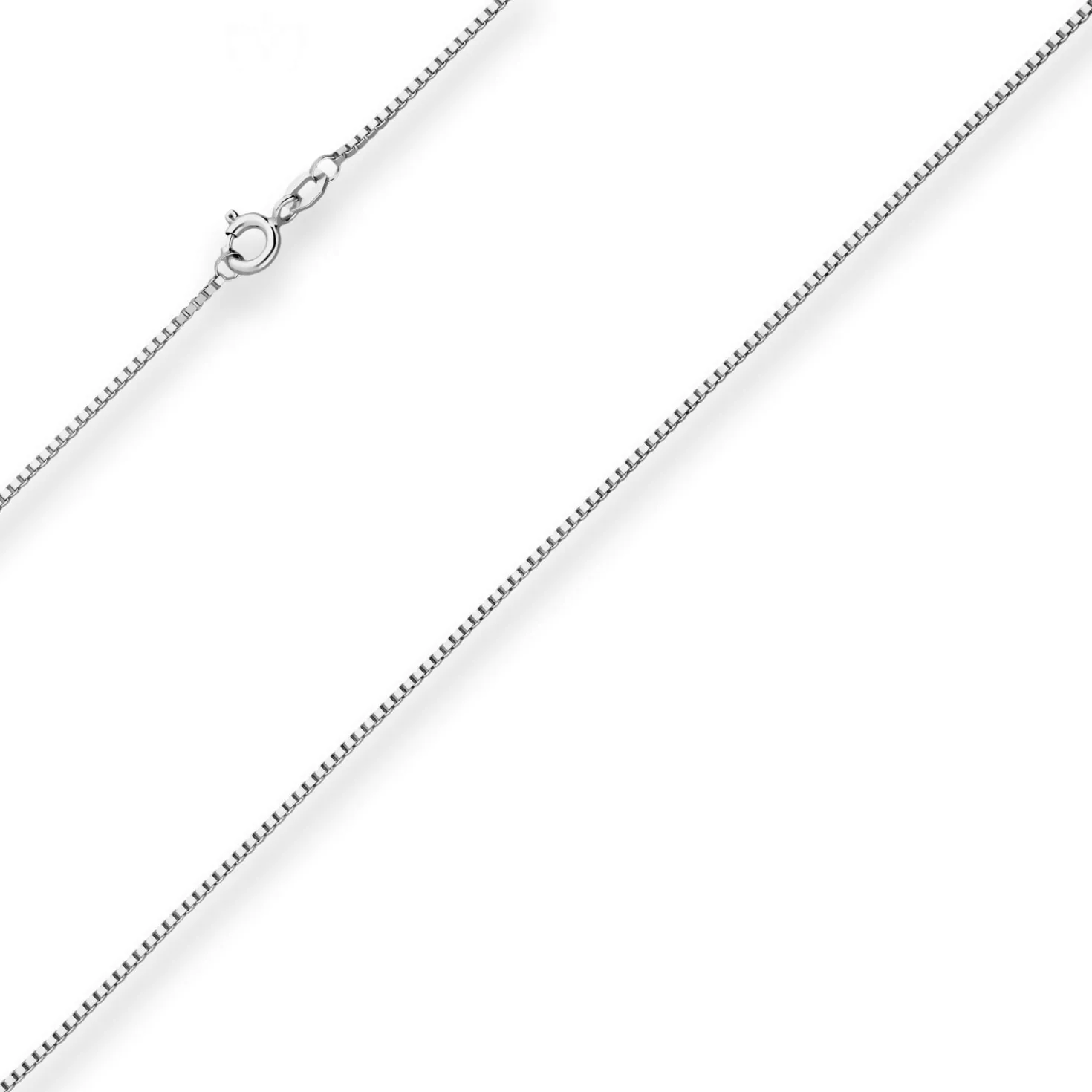 1,2mm Veneziakette Goldkette Collier Halskette aus 585 Gold Weißgold 38cm