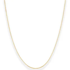 0,8mm Veneziakette Goldkette Collier Halskette aus 585 Gold Gelbgold 42cm