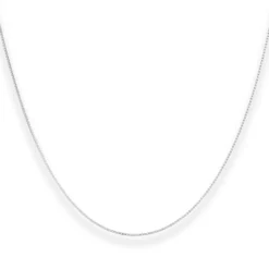 0,9mm Veneziakette Goldkette Collier Halskette aus 375 Gold Weißgold 45cm