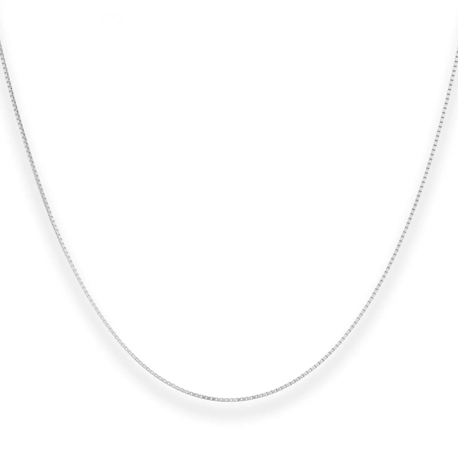 0,9mm Veneziakette Goldkette Collier Halskette aus 375 Gold Weißgold 45cm