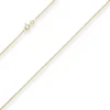 1,2mm Veneziakette rund Collier Halskette aus 585 Gold Gelbgold 65cm