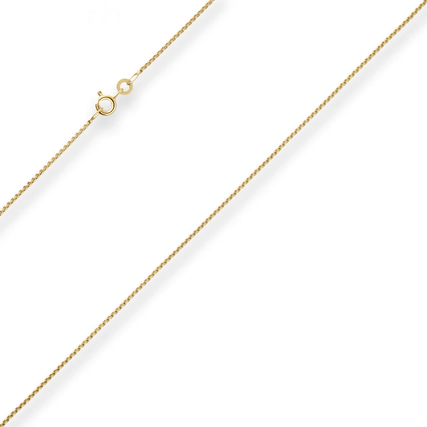 1,2mm Veneziakette rund Collier Halskette aus 585 Gold Gelbgold 65cm