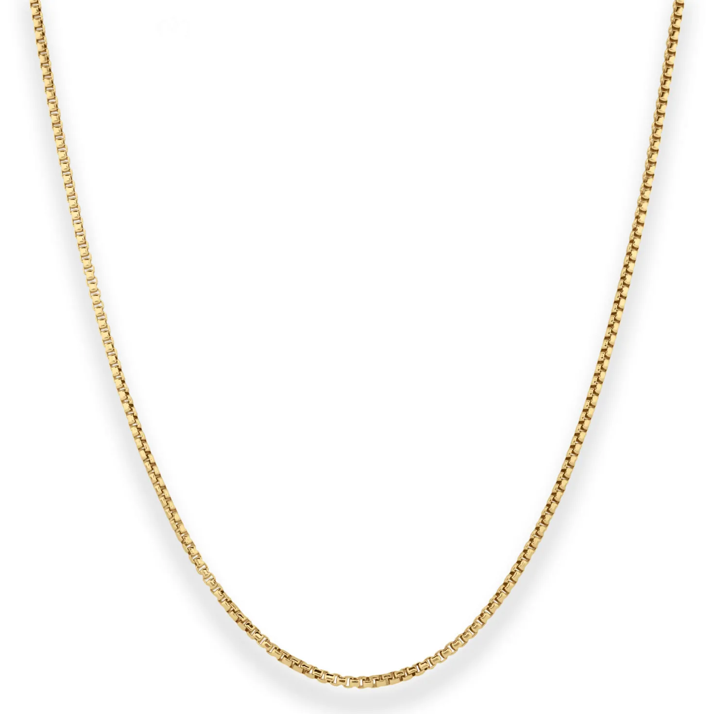 1,5mm Veneziakette rund Goldkette Collier Halskette aus 585 Gold Gelbgold 55cm