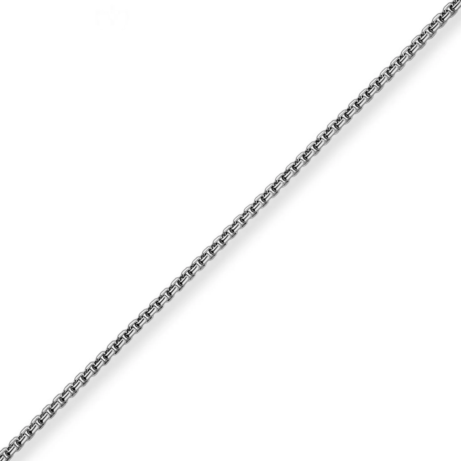 2,7mm Veneziakette rund Kette Collier Halskette aus 925 Silber rhodiniert 80cm