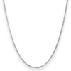 1,5mm Veneziakette rund Kette Collier Halskette aus 925 Silber rhodiniert 42cm