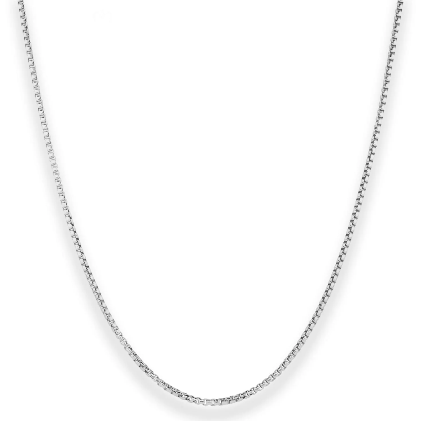 1,5mm Veneziakette rund Silberkette Collier Halskette aus 925 Silber 38cm