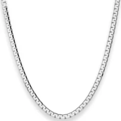 3,6mm Veneziakette sechskant Silberkette Collier Halskette aus 925 Silber 45cm