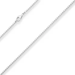 1,8mm Veneziakette Silberkette Collier Halskette aus 925 Silber 40cm