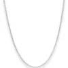 1,4mm Veneziakette Silberkette Collier Halskette aus 925 Silber rhodiniert 55cm