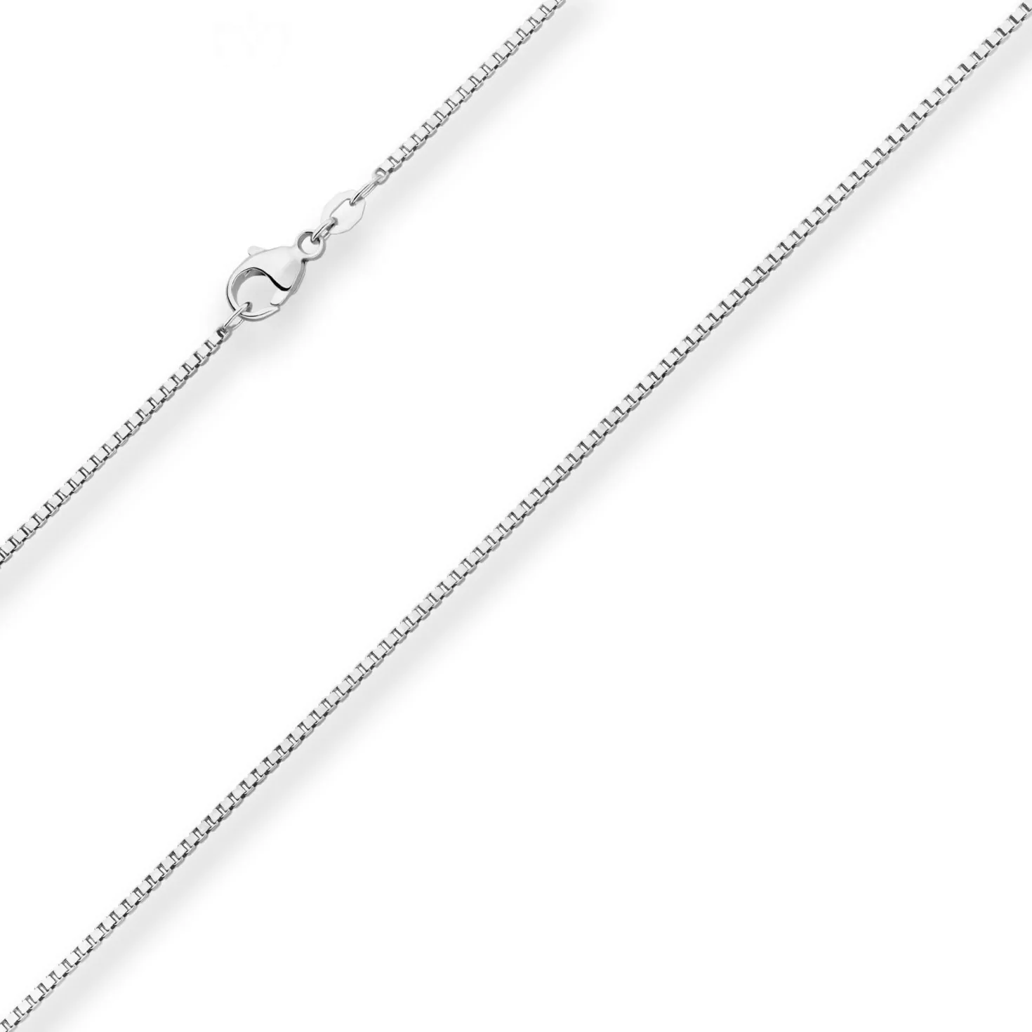 1,4mm Veneziakette Silberkette Collier Halskette aus 925 Silber rhodiniert 55cm
