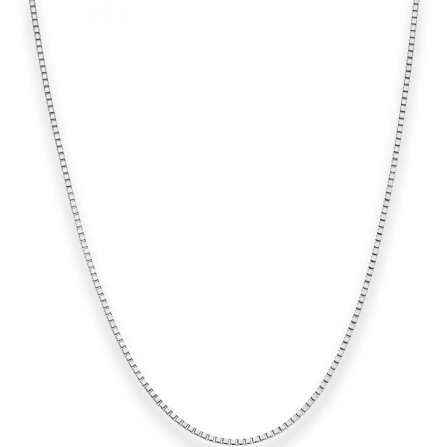 1,4mm Veneziakette Silberkette Collier Halskette aus 925 Silber rhodiniert 45cm