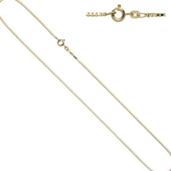 1,0mm Venezianerkette Collier 333 Gelbgold Gold Kette Halskette, 45cm