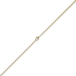 1,5mm Venezianerkette 750 Gold Gelbgold Kette Collier Halskette rund 38cm