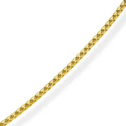 1,5mm Venezianerkette 750 Gold Gelbgold Kette Collier Halskette rund 38cm