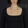 1,5mm Venezianerkette 585 Gold Gelbgold Kette Collier Halskette rund 38cm