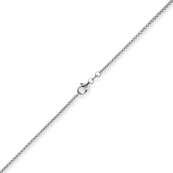 1,5mm Venezianerkette 750 Gold Weißgold Kette Collier Halskette rund 40cm