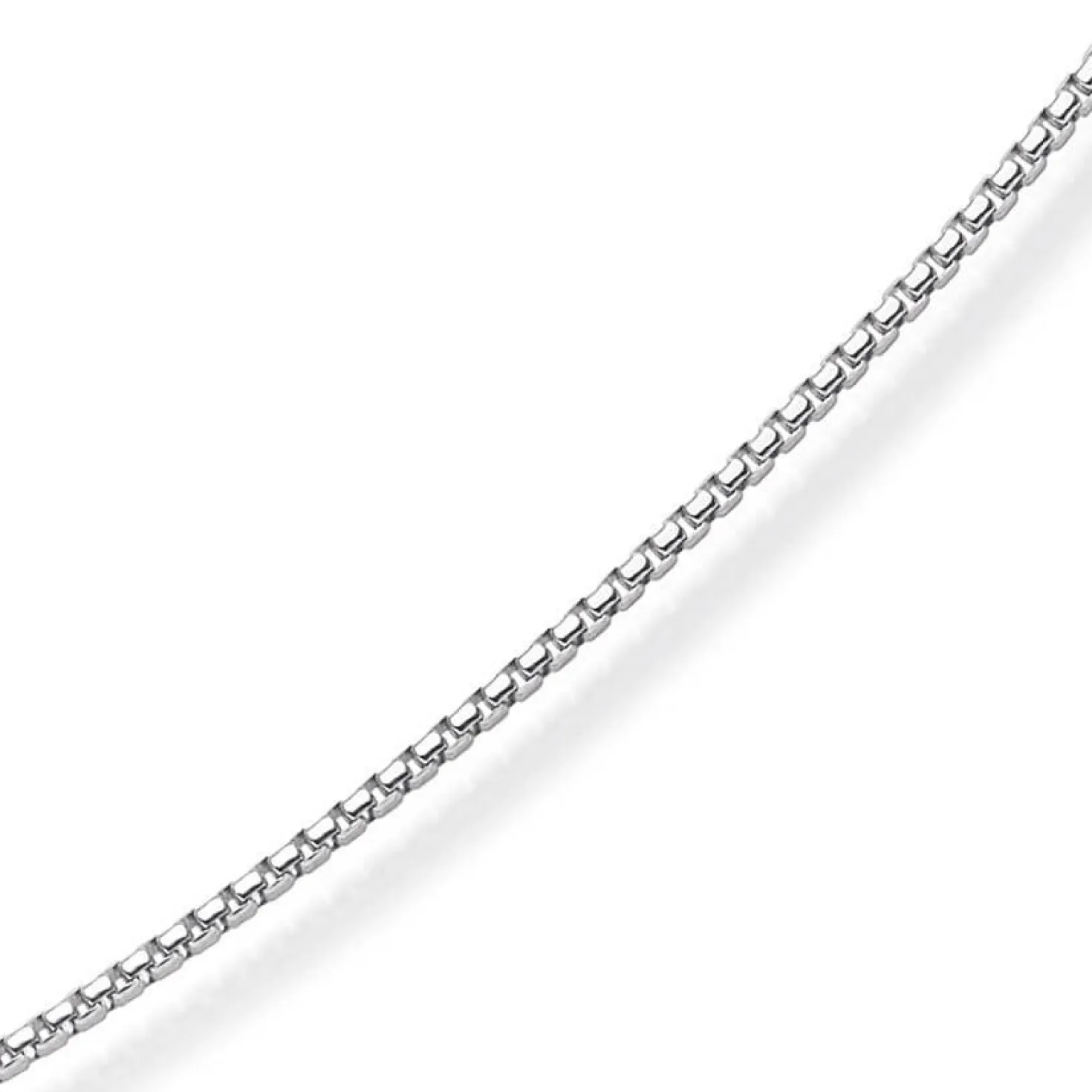 1,5mm Venezianerkette 750 Gold Weißgold Kette Collier Halskette rund 38cm