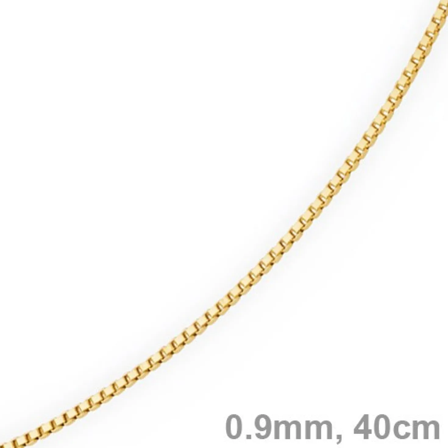 0,9mm Venezianerkette Kette Collier aus 585 Gold Gelbgold, 40cm, Damen