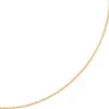 0,9mm Venezianerkette Kette Collier aus 585 Gold Gelbgold, 60cm, Damen