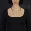 1,1mm Venezianerkette Kette Collier aus 585 Gold Gelbgold, 40cm, Damen