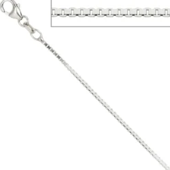 1,2mm Venezianerkette Kette Collier aus echtem 925 Silber 50cm