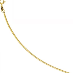 1,5mm Venezianerkette Kette, 585 Gold Gelbgold, Goldkette, 42 cm