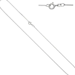 0,9mm Venezianerkette Kette Halskette Collier 585 Gold Weißgold 38cm