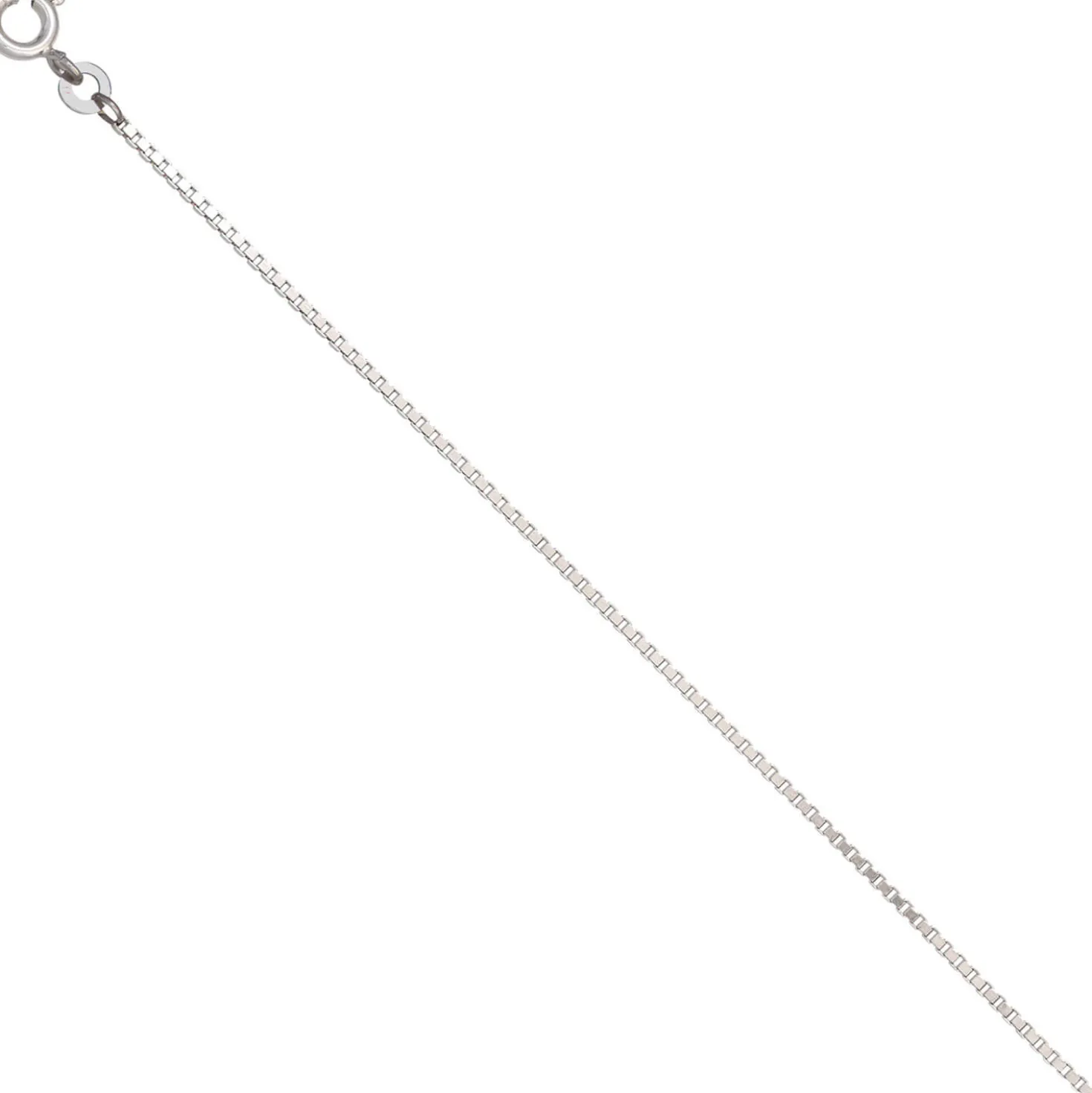1,2mm Venezianerkette Kette, 333 Weißgold Gold, Goldkette, 45 cm