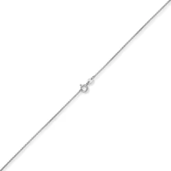 1,2mm Venezianer-Kette rund aus 750 Gold Weißgold Kette Collier Halsschmuck 42cm