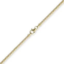 2mm Venezianerkette rund 750 Gold Gelbgold Kette Collier Halskette 45cm Damen