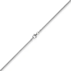 2mm Venezianerkette rund 585 Gold Weißgold Kette Collier Halskette 50cm