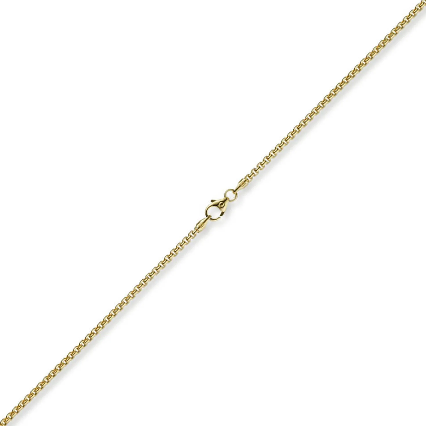 2mm Venezianerkette rund 750 Gold Gelbgold Kette Collier Halskette 50cm Damen