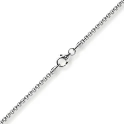 2mm Venezianerkette rund 750 Gold Weißgold Kette Collier Halskette 60cm Damen