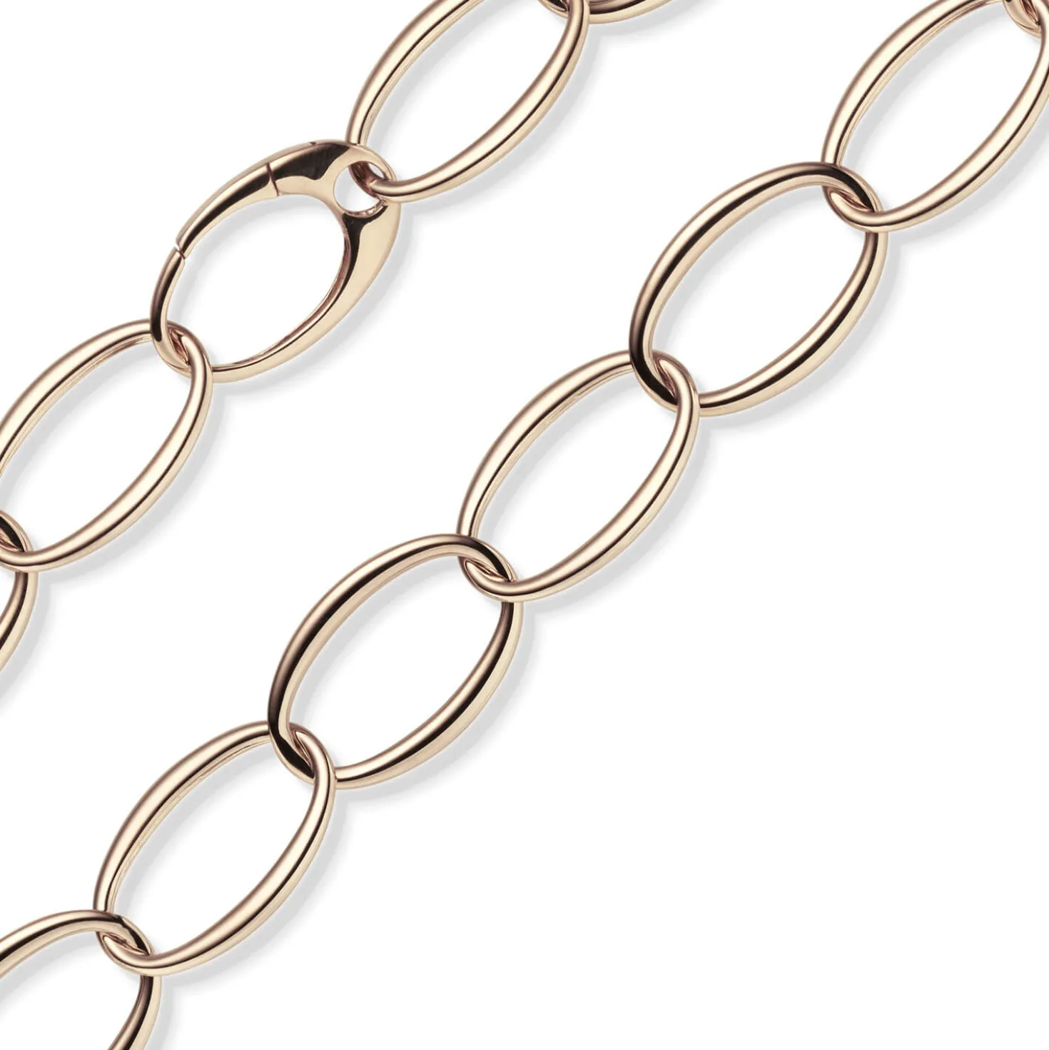 18mm Weit-Anker-Armband Armkette Armschmuck aus 585 Gold Rotgold oval 20cm