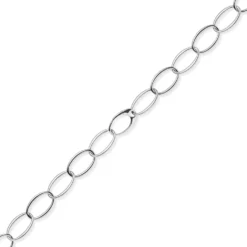 18mm Weit-Anker-Armband Armkette Armschmuck aus 585 Gold Weißgold oval 20cm