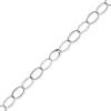 18mm Weit-Anker-Kette Phantasiekette Halsschmuck aus 585 Gold Weißgold oval 60cm