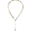 7mm Y-Kette Collier Anker weit vierkant Kette aus Edelstahl bicolor 47cm