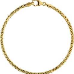 2,6mm Zopfarmband Armkette Armschmuck aus 585 Gold Gelbgold 19cm