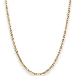 2,5mm Zopfkette Goldkette Collier Halskette aus 750 Gold Gelbgold 45cm