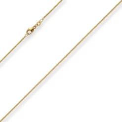1,3mm Zopfkette Goldkette Collier Halskette aus 750 Gold Gelbgold 42cm