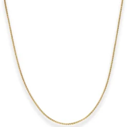 1,1mm Zopfkette Goldkette Collier Halskette aus 375 Gold Gelbgold 42cm