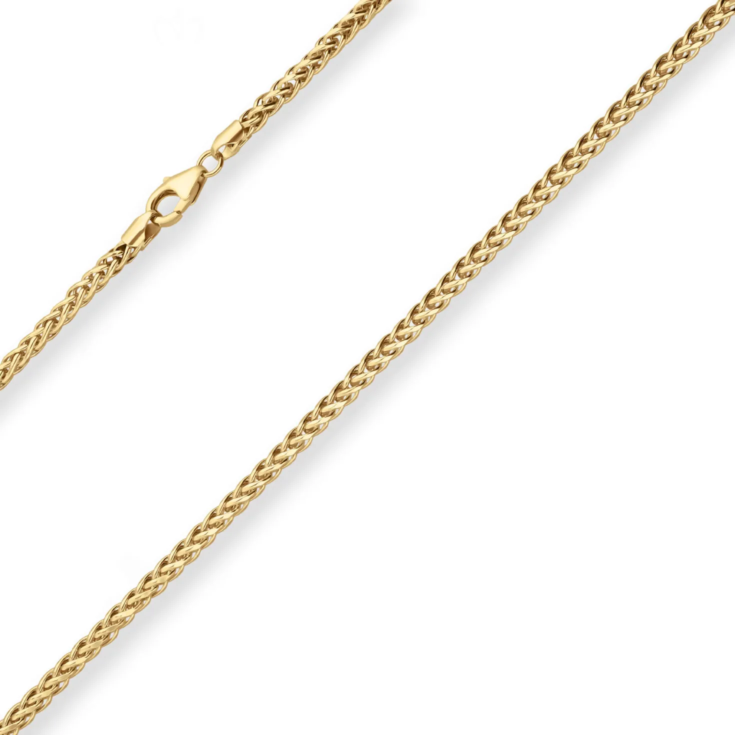 2,7mm Zopfkette Goldkette Collier Halskette aus 585 Gold Gelbgold 42cm