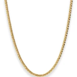 2,7mm Zopfkette Goldkette Collier Halskette aus 585 Gold Gelbgold 45cm